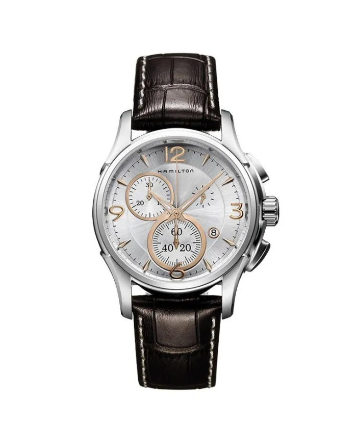 Hamilton Jazzmaster Seaview Classique Quartz Chronographe Bracelet Marron