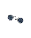 Gemelli Montblanc Meisterstuck in Acciaio con Inserto Lacca Blu