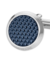 Gemelli Montblanc Meisterstuck in Acciaio con Inserto Lacca Blu
