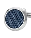 Gemelli Montblanc Meisterstuck in Acciaio con Inserto Lacca Blu