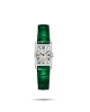 Orologio da Donna Longines DolceVita con Quadrante Argento e Cinturino in Pelle Verde