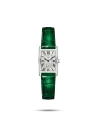 Orologio da Donna Longines DolceVita con Quadrante Argento e Cinturino in Pelle Verde
