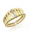 Bracciale Chimento Bamboo Over in Oro Giallo con Diamanti Bianchi