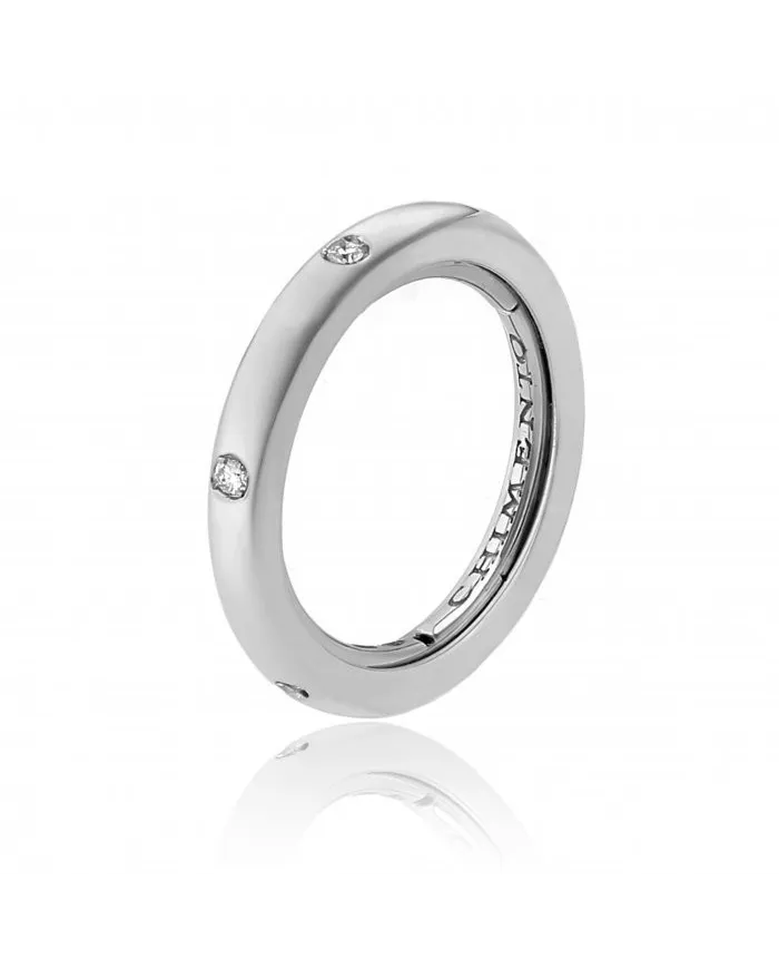 Chimento Forever Stack Me Ring in White Gold with Diamonds