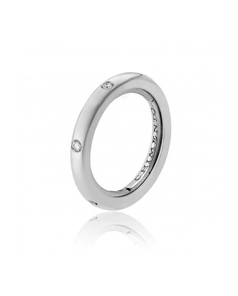 Anello Chimento Forever Stack Me in Oro Bianco con Diamanti
