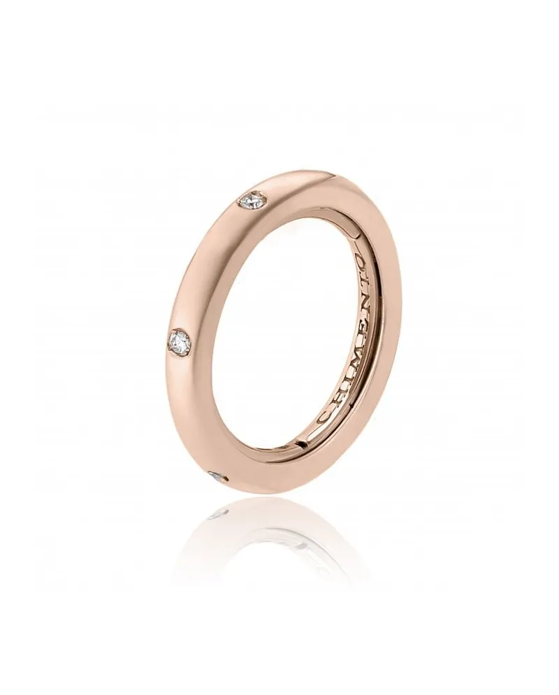 Anello Chimento Forever Stack Me in Oro Rosa con Diamanti