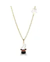 Le Bebé Primegioie Circo Necklace in Yellow Gold with Bunny and Star