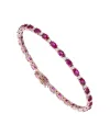 Bracciale Golay in Oro Rosa con Rubini e Diamanti Bianchi