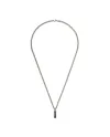 Collier Gucci entrelacé en argent avec pendentif émaillé