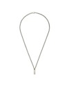 Collier Gucci entrelacé en argent avec pendentif émaillé