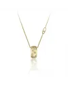 Girocollo Chimento Forever Brio in Oro Giallo con Pendente con Diamanti Bianchi