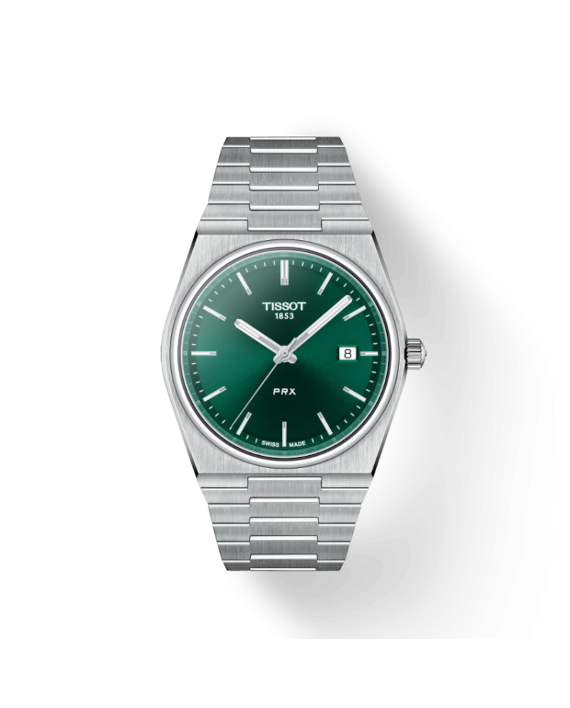 Orologio Tissot PRX con Quadrante Verde e Bracciale in Acciaio