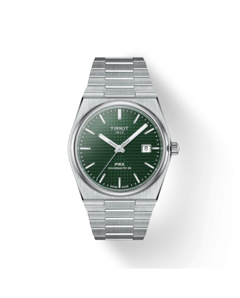 Orologio Tissot PRX Powermatic 80 con Quadrante Verde e Bracciale in Acciaio