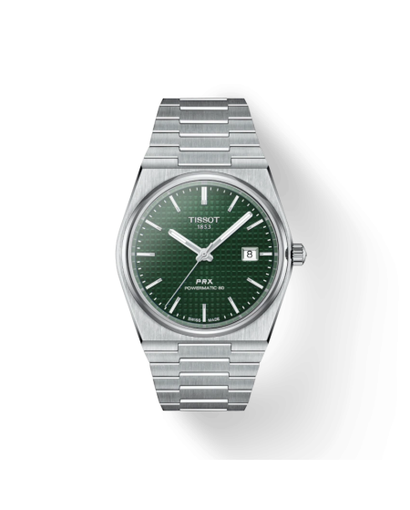 Orologio Tissot PRX Powermatic 80 con Quadrante Verde e Bracciale