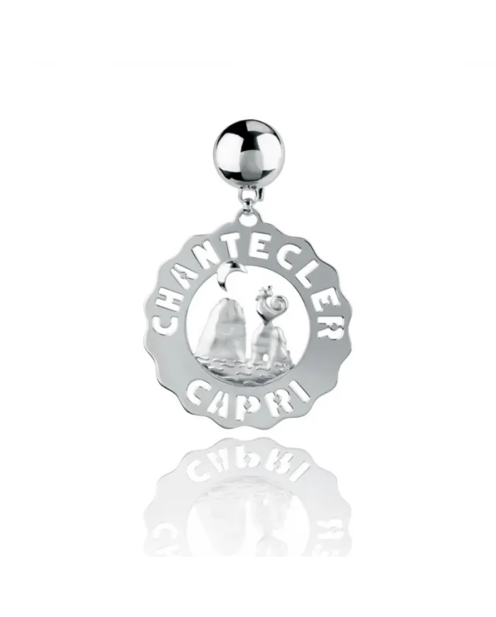 Chantecler Et Voilà Faraglioni Grande boucle d'oreille unique en argent