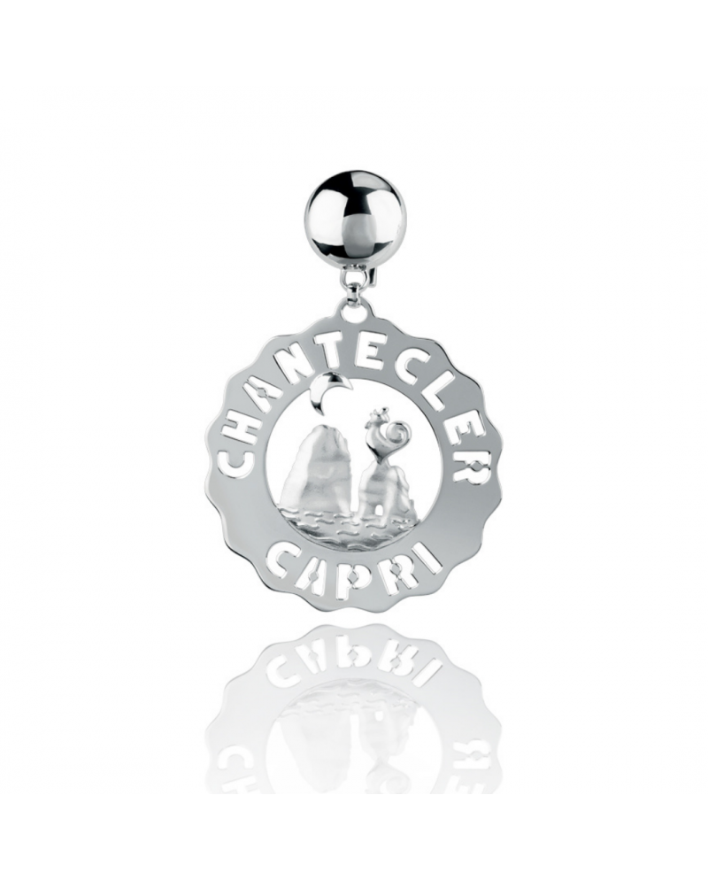 Chantecler Et Voilà Faraglioni Grande boucle d'oreille unique en argent