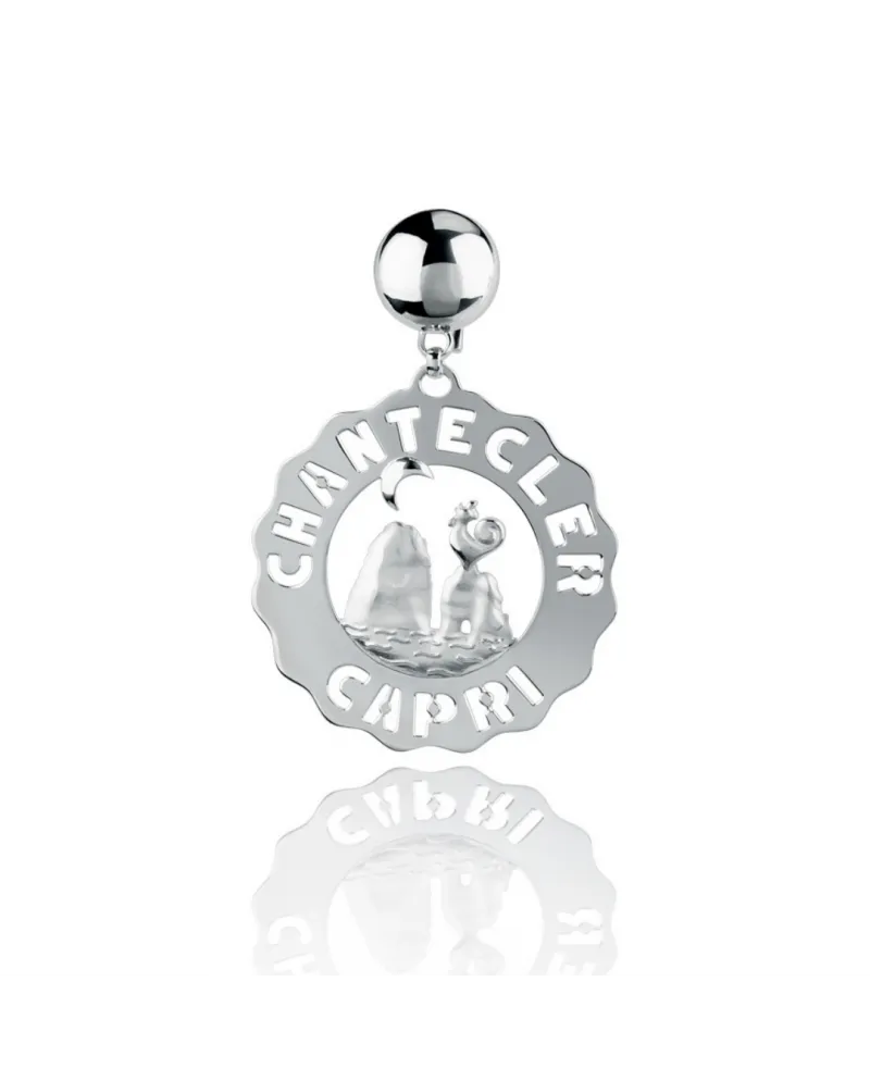 Chantecler Et Voilà Faraglioni Grande boucle d'oreille unique en argent