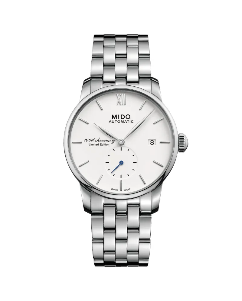 Orologio automatico Mido Baroncelli II in acciaio con quadrante dei piccoli  secondi | Gioielleria Casella | Orologi automatici
