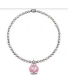 Bracciale Elastico Chantecler Et Voilà Micro con Campanella Rosa