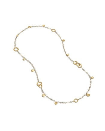 Marco Bicego Jaipur Necklace in Yellow Gold with Circular Elements and Coins