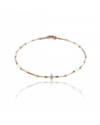 Bracciale Chimento Bamboo Shine in Oro Bicolore e Diamanti