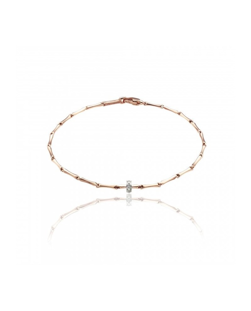 Bracciale Chimento Bamboo Shine in Oro Bicolore e Diamanti