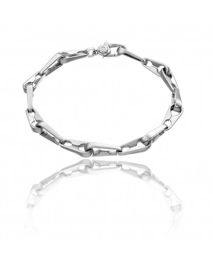 Bracciale Chimento Tradition Gold Accenti in Oro Bianco con Diamante Bianco