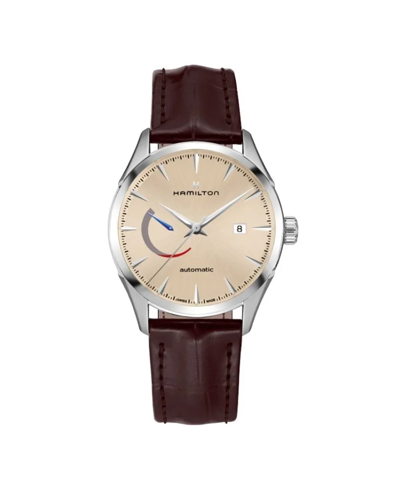 Montre Hamilton Jazzmaster Power Reserve à cadran champagne automatique