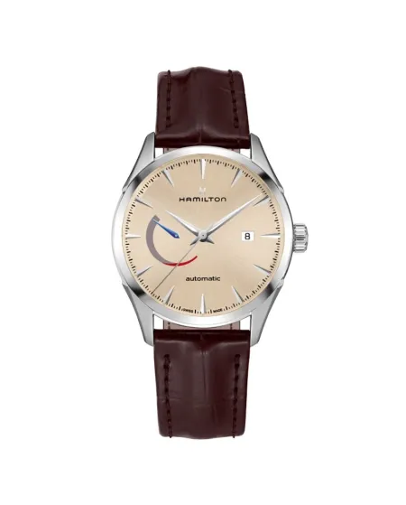 Montre Hamilton Jazzmaster Power Reserve à cadran champagne automatique