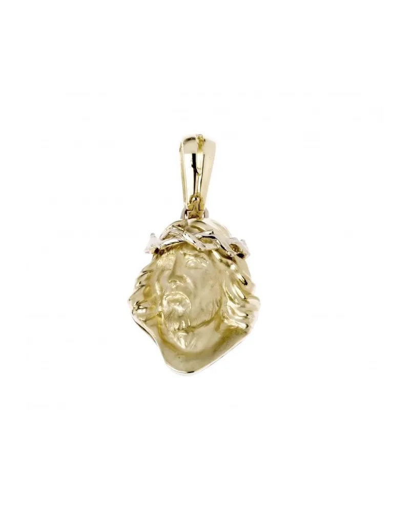 Ciondolo con Volto di Cristo Chimento Tradition Gold Immagini Sacre in Oro Bicolore