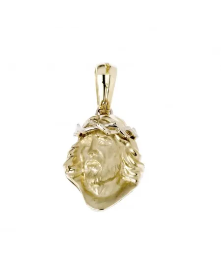 Ciondolo con Volto di Cristo Chimento Tradition Gold Immagini Sacre in Oro Bicolore