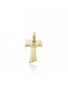 Croce Chimento Tradition Gold Immagini Sacre in Oro Giallo con Diamante Bianco