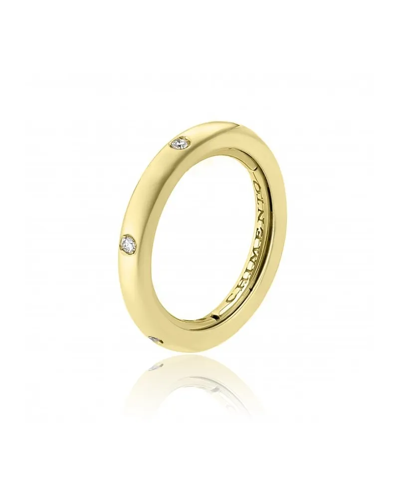 Anello Chimento Forever Stack Me in Oro Giallo con Diamanti