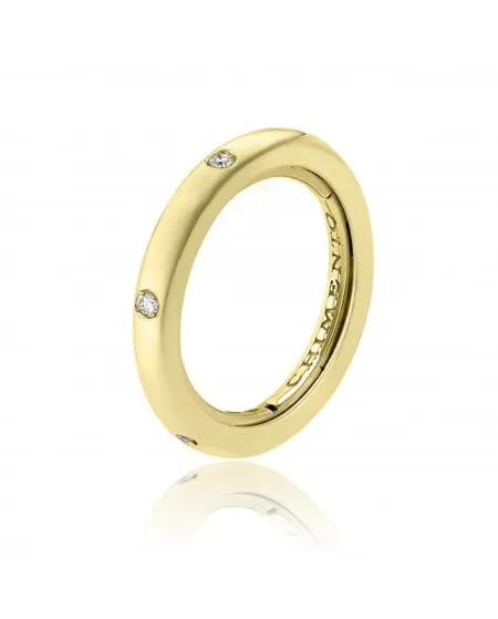 Chimento Forever Stack Me Ring in Yellow Gold with Diamonds