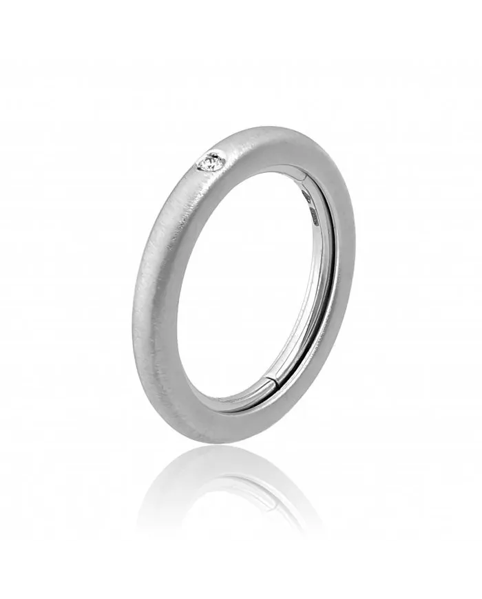 Chimento Forever Stack Me Ring in White Gold with Diamond