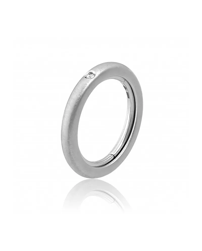 Anello Chimento Forever Stack Me in Oro Bianco con Diamante