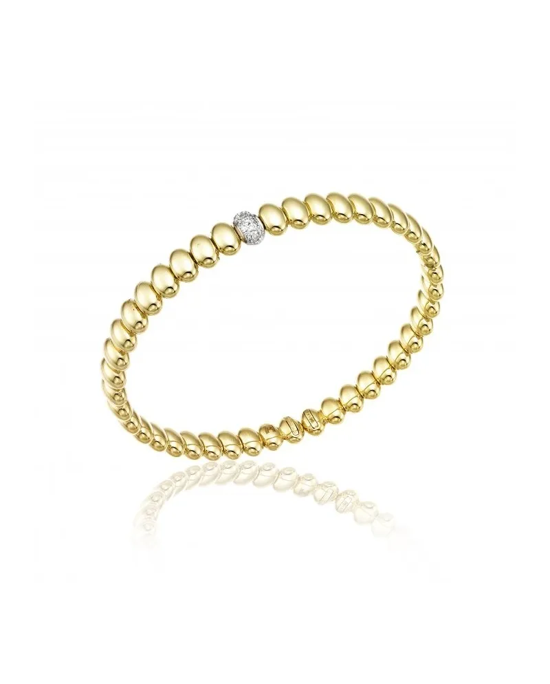 Bracciale Rigido Chimento Armillas Acqua in Oro Giallo con Diamanti