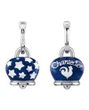 Orecchini Chantecler Et Voilà Medi con Campanella in Argento, Smalto Blu e Stelle