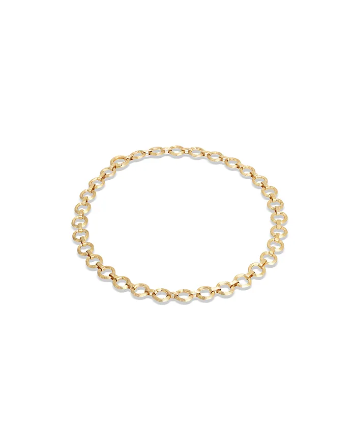 Marco Bicego Jaipur Link Necklace in Yellow Gold with Circular Elements