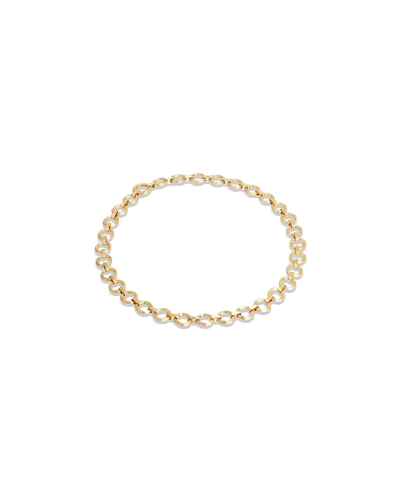 Collana Marco Bicego Jaipur Link in Oro Giallo con Elementi Circolari