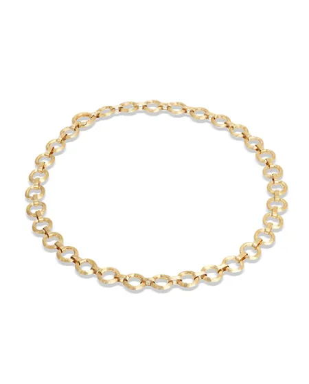 Marco Bicego Jaipur Link Necklace in Yellow Gold with Circular Elements