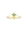 Fruit & Jewels Pineapple Ring in Brass and Gold PVD