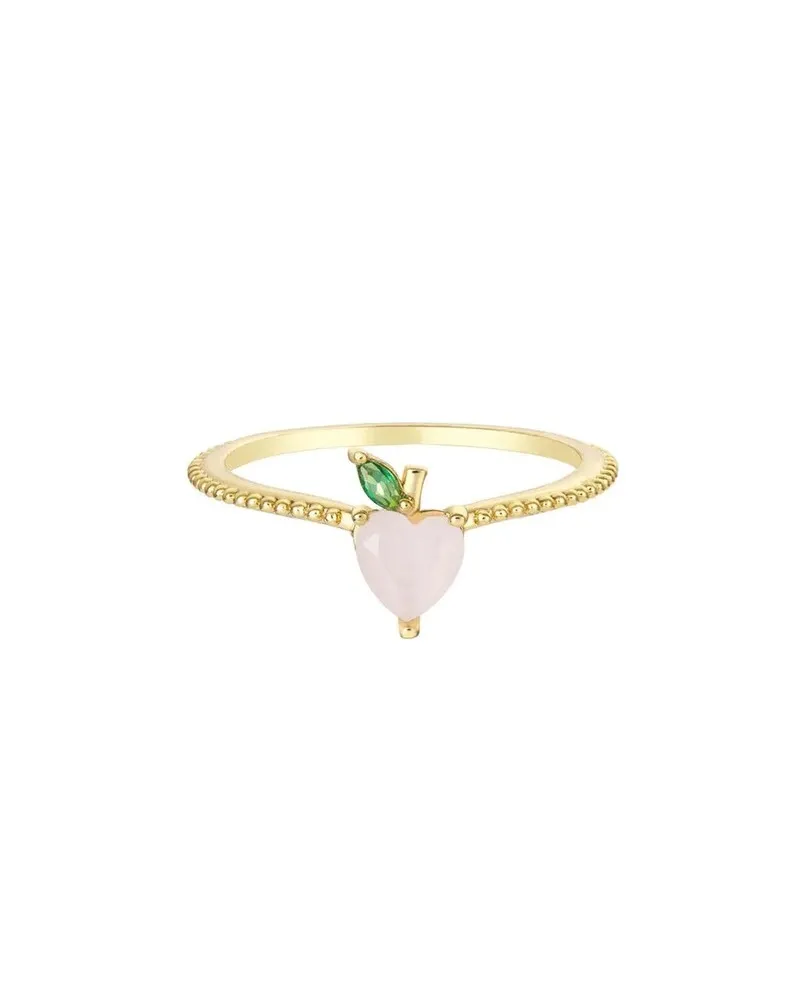 Bague Pêche Fruit & Jewels en laiton PVD doré Bague Pêche Fruit & Jewels en laiton PVD doré