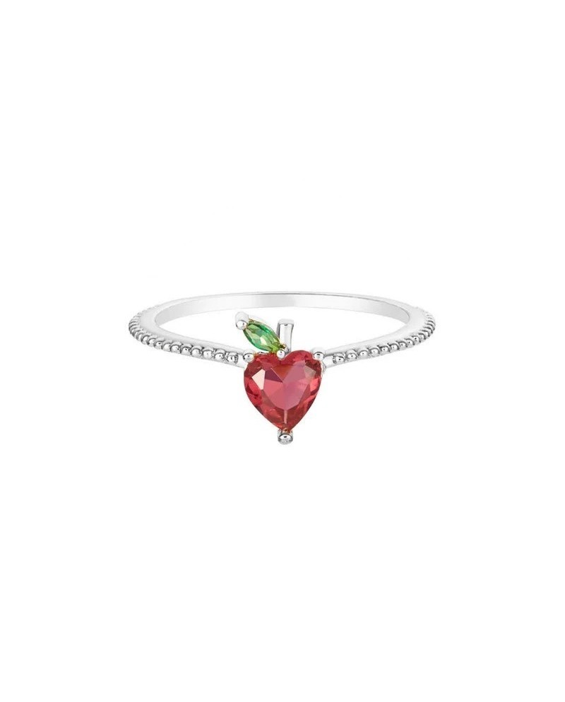 Fruit & Jewels Apple Ring in Brass and Silver PVD