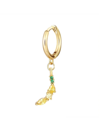 Mono Orecchino Pendente Fruit & Jewels Banana in Ottone Pvd Oro