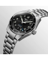 Orologio Longines Spirit Zulu Time con Quadrante Nero e Bracciale in Acciaio