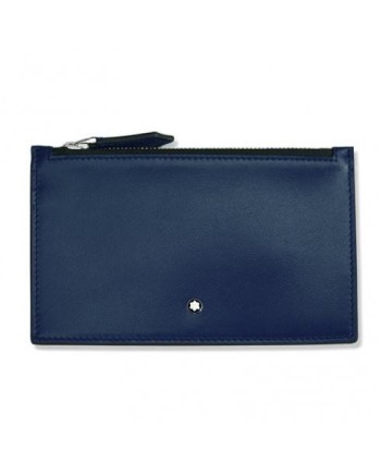 Custodia Montblanc Meisterstuck in Pelle Blu con Cerniera