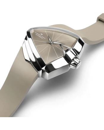 Orologio Hamilton Ventura S Auto Marrone e Cinturino in Caucciù