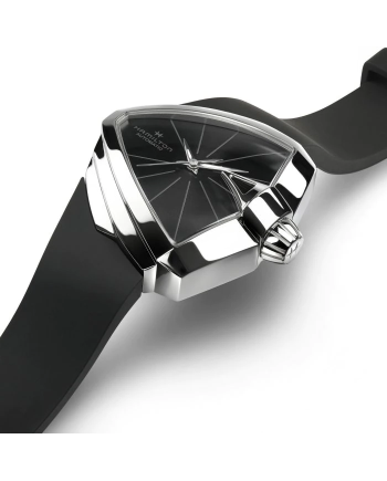 Hamilton Ventura S Auto Black Watch and Rubber Strap