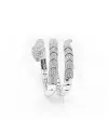 Bracciale Leo Pizzo Serpente in Oro Bianco con Diamanti Bianchi
